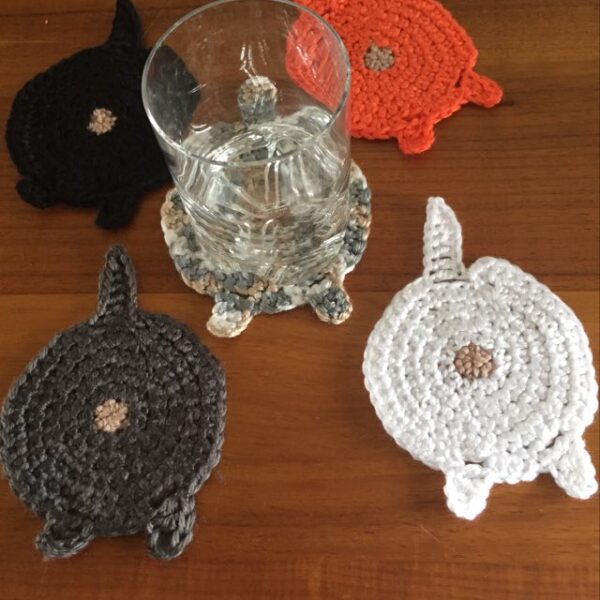 Handmade Cat Bum Coasters