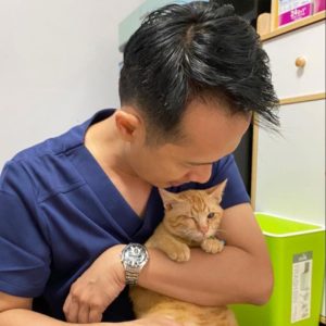 Dr Sith, lead veterinarian in Samui performing spay and neuter surgeries for street animals in Thailand